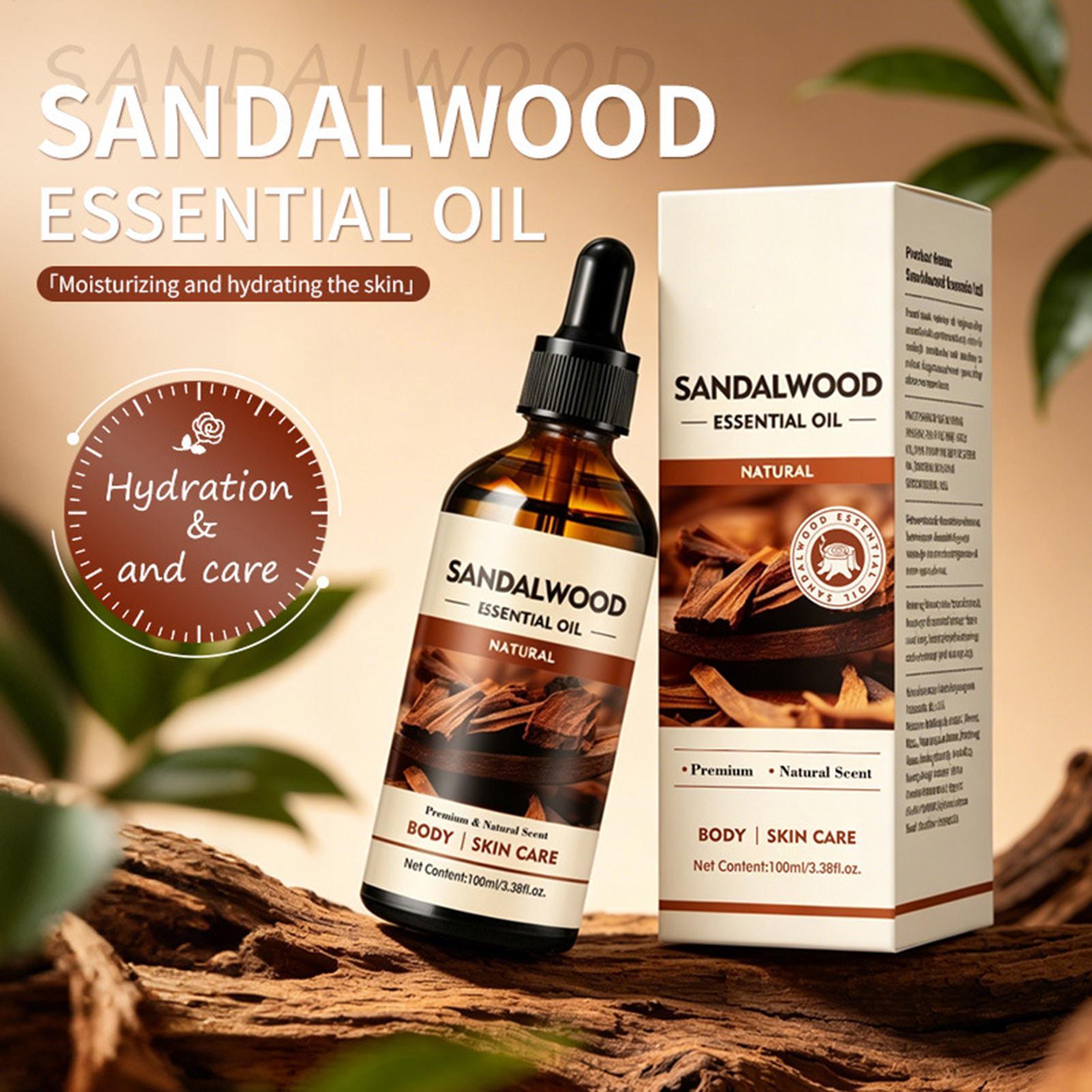 Body Oil - Sandalwood Fragrance Oil 100ml Natural Aromatherapy