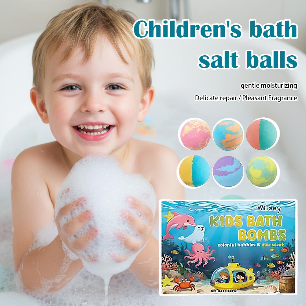 6Pcs Kids Bubble Bath Bombs Se - Bath Salts review and price
