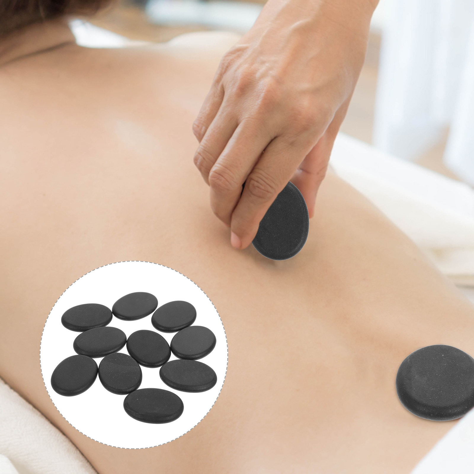 10Pcs Volcanic Hot Stones Natu - Foot Spa review and price