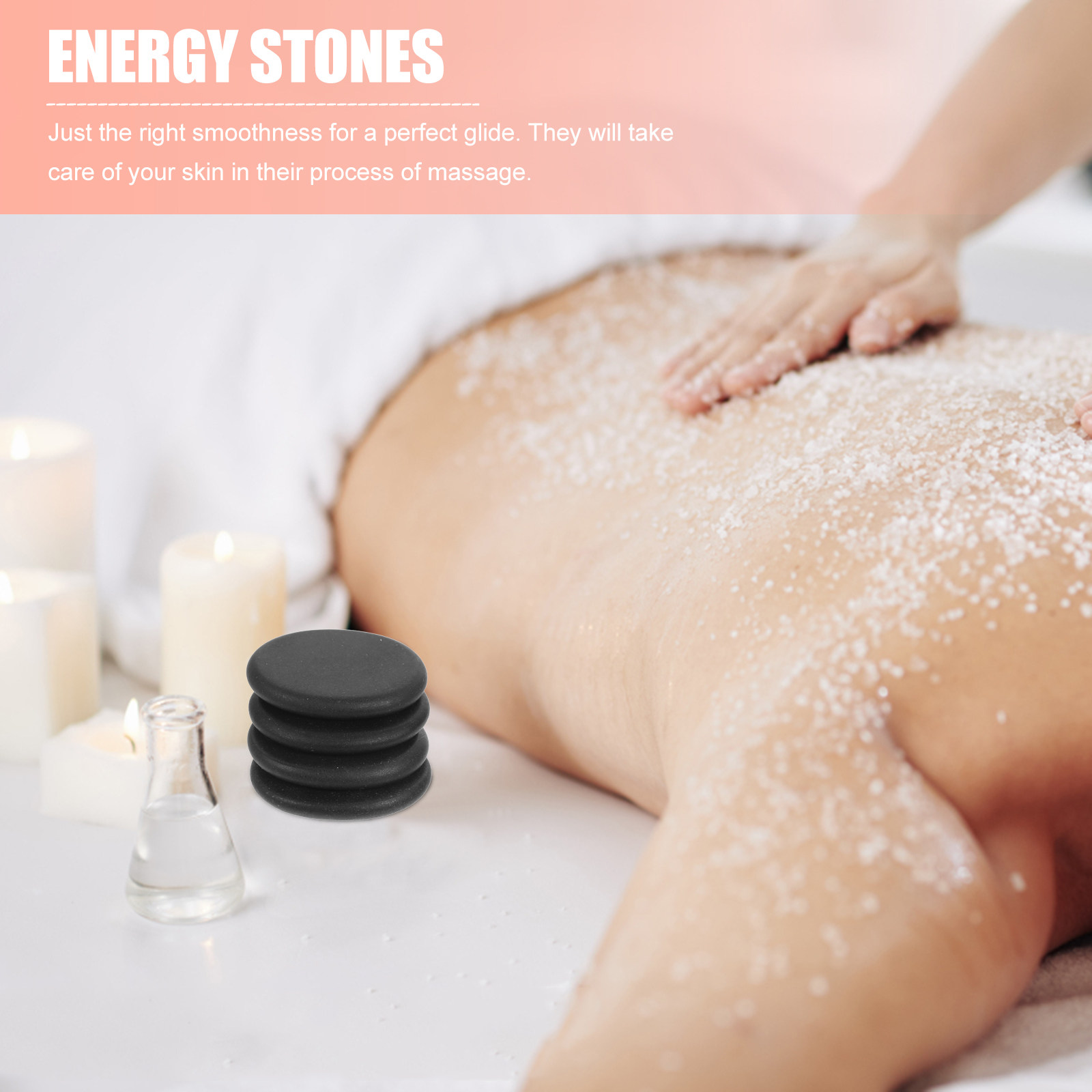 10Pcs Volcanic Hot Stones Natu - Foot Spa review and price