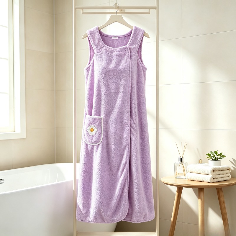 Extra Long Pink Floral Bath To - Spa Towel review and price