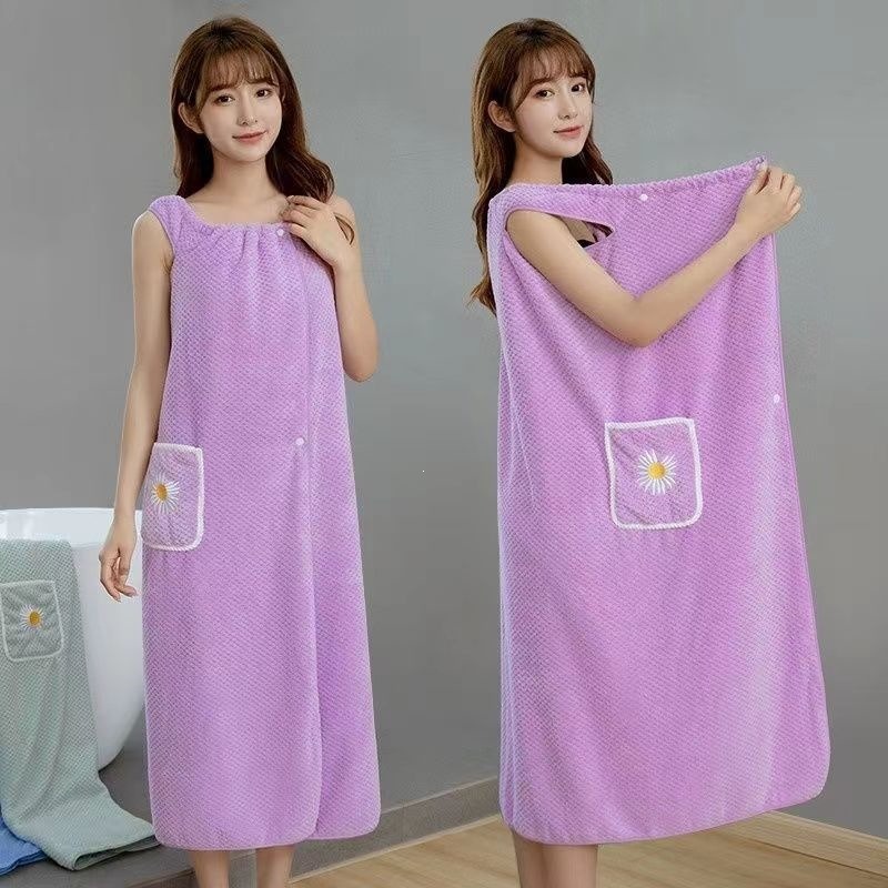 Extra Long Pink Floral Bath To - Spa Towel review and price