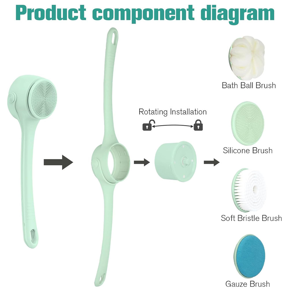 Electric Body Brush Back Scrub - Bath Salts review and price