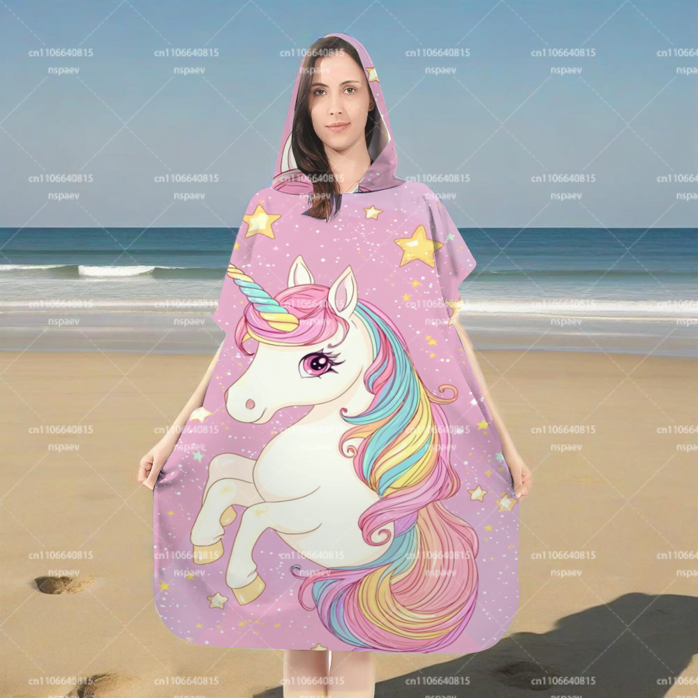 Cute Pink Unicorn Star Hooded  - Spa Towel review and price