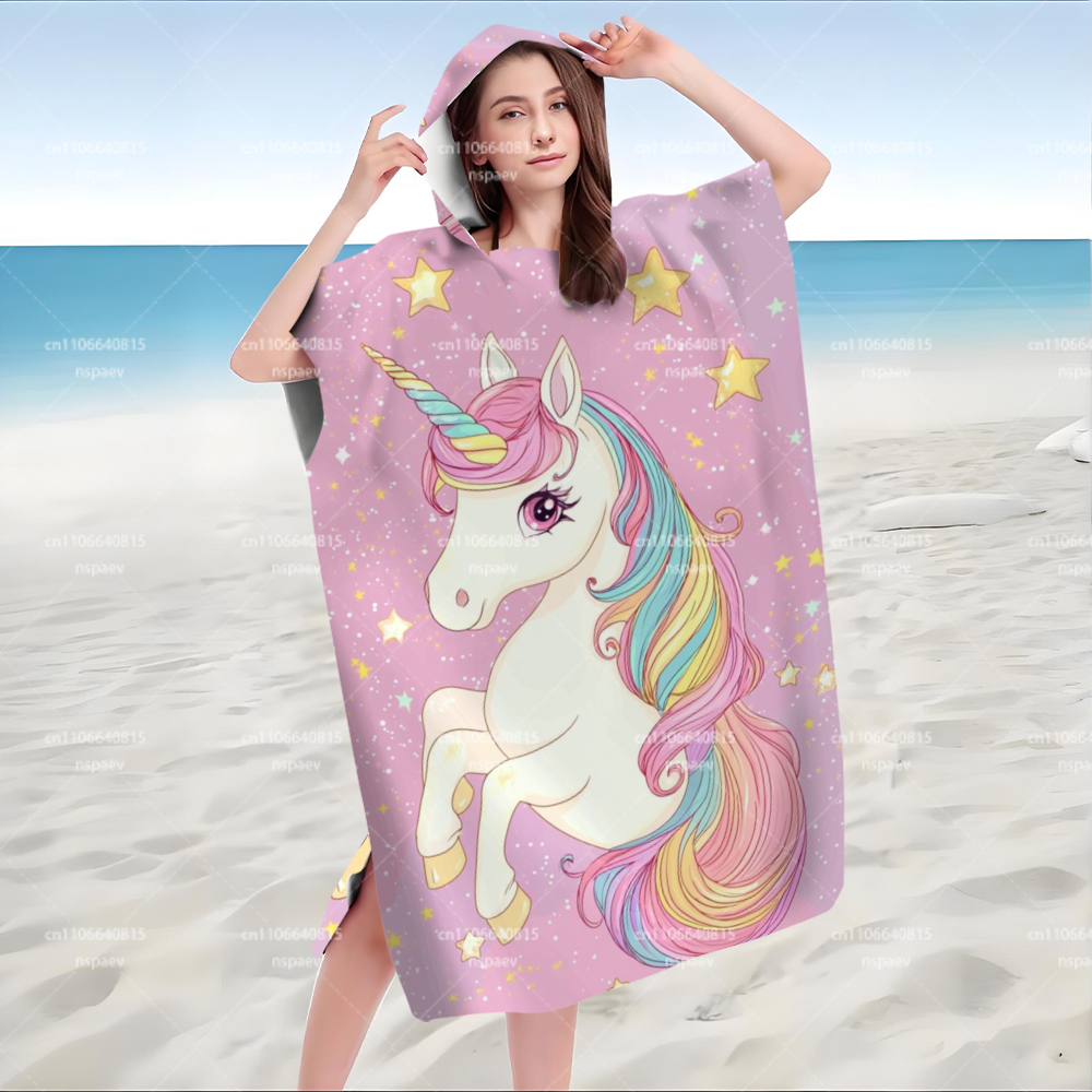 Cute Pink Unicorn Star Hooded  - Spa Towel review and price